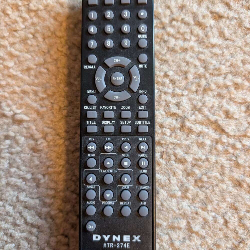 Dynex HTR-274E TV/DVD Combo Remote Control for Dynex player